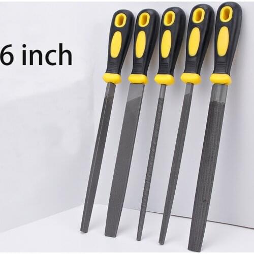 Steel Files Metal Craft Carving Medium-Toothed Woodworking File Flat Triangle Round Square Half-Round Wood Rasp