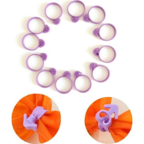 12Pcs Silicone Sealing Circle Clip Reusable No Leaks Piping Bag Fixed Ring Icing Bag Ties Cake Baking Decorating Assistance Tool