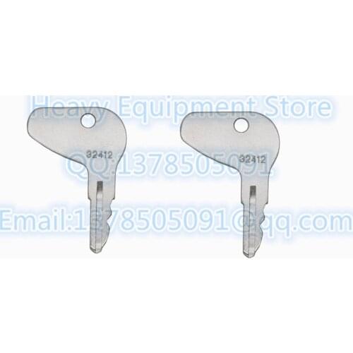 2PCS H32412 32412 Key For Kubota For Mitsubishi Tractor Mihindra Ignition Starter Switch