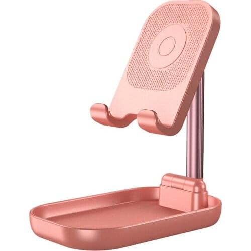 2020 New Desktop Bracket Collapsible Bracket Portable Mobile Phone Bracket Metal Rod Tablet Computer Stand Lazy Bracket Hot Sale