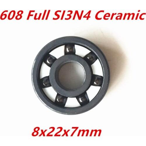 2021 Time-limited Limited Free Shipping 608 Open Full Si3n4 Zro2 Ceramic Deep Groove Ball Bearing 8x22x7mm Complent 2rs