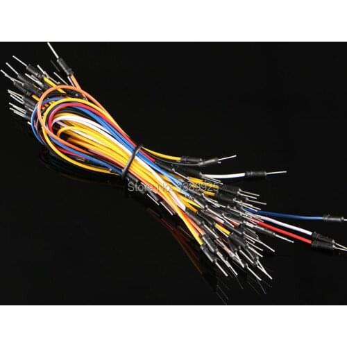 Free Shipping 650pcs Jump Wire Cable Male to Male Jumper Wire for Breadboard High Quality