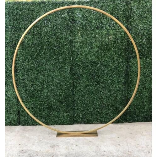 Shiny metal Flower Ring 60cm Diameter For Table Centerpiece