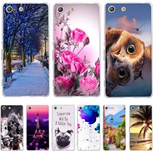 For Sony M5 Phone Case For Sony Xperia M5 Cute Case Silicone TPU Animals For Sony Xperia M5 Dual E5633 E5603 Cover Coque Capa