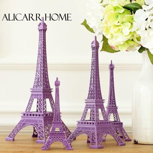 Lavender purple Decor European Paris Eiffel Tower model of the living room decoration France souvenirs christmas