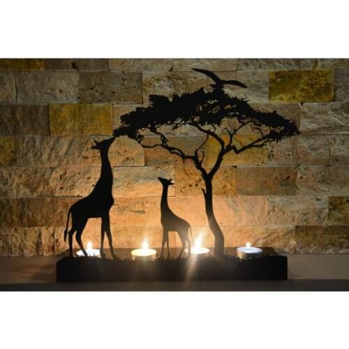 Decorative Zurafa Metal Candle Holder Candlestick Decorative Gift Products Home Office Design Yoga Relaxation Romantic Dear
