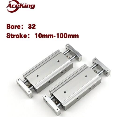 Two-pole cylinder cxsw32-10/20/30/40/50/75/100smc type sliding table CXSWL CSMWM with two axes CXSW32-20 CXSW32-30 CXSW32-40