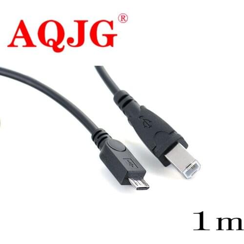 Micro USB male to Standard USB 2.0 B Type Male Data Cable for Hard Disk & Printer Scanner 1M