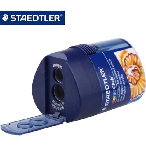 LifeMaster Germany Staedtler 512 128 Creative Double Holes Mechanical Pencil Sharpener Blue Stationery