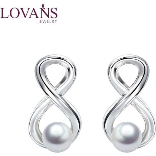 LOVANS Women's Silver Earrings