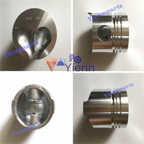 For Komatsu 4D94 Piston 60-1 60L-1 60L-2 60N-1 60U-1 60U-2 PC60 PW60-1 Mini Excavator Diesel Engine Spare Parts 1Lot