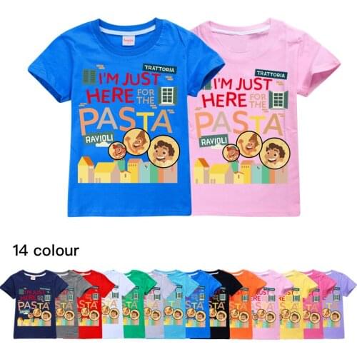 New Summer Kids Cute Cartoon T Shirts Boys Girls Luca Print Tshirts Children Anime T-shirts Short Sleeve Tops Clothes Toddler