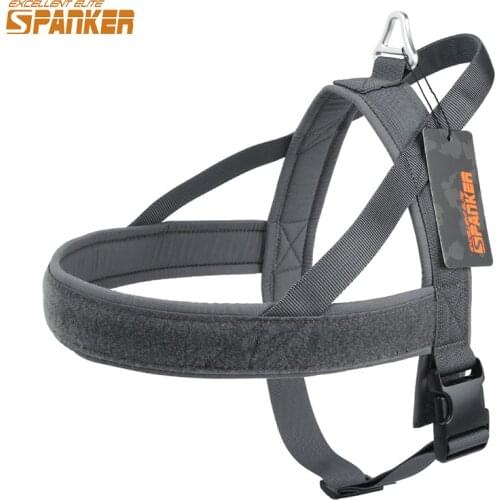 EXCELLENT ELITE SPANKER Tactical Nylon Dog Training Vest For Small Medium Large Dogs Hunting Adjustable Dog Comfortable Vest