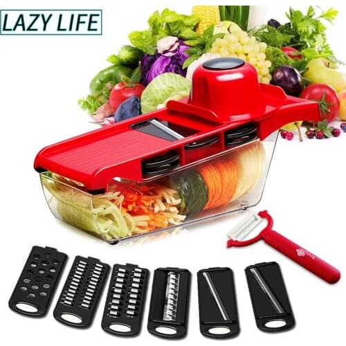 Myvit Vegetable Cutter with Steel Blade Mandoline Slicer Potato Peeler Carrot Cheese Grater vegetable slicer Kitchen Accessories