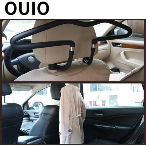 OUIO 1Pcs Car headrest stainless steel hanger for Hyundai Creta I30 IX35 Volkswagen Polo VW Golf 4 7 5 Tiguan Kia Rio Sportage