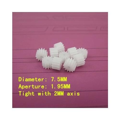 Straight teeth wheel spindle 132A 0.5 Modulus 13 teeth inside diameter 2MM DIY model toy car models motor gear parts