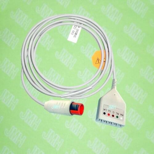 Compatible with 8pin Bionet BM3 ECG Machine the LL 5 lead trunk cable,IEC and AHA