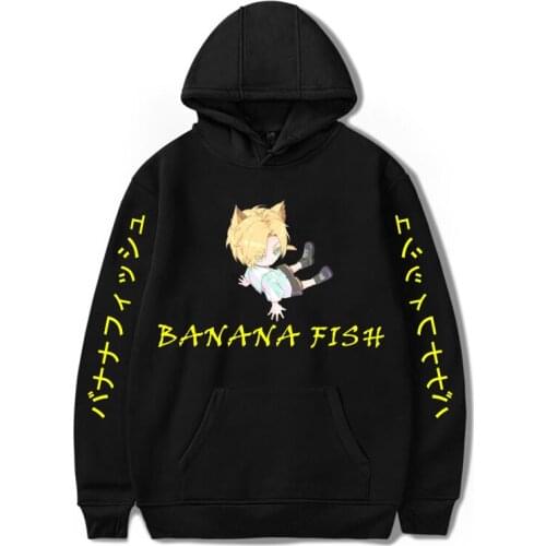 Banana Fish Anime Hoodie Fashion Fashion Ash LynxHarajuku Sweatshirt Popular Pullover Streetwear Banana Fish cool Unisex Clothes