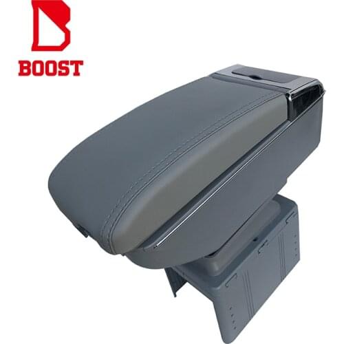 Universal Car Armrest Box Central Store Content Box Gift Double Storage Tank Cuahion With Cup Holder Ashtray Usb Interface