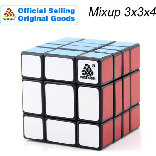 WitEden & Oskar Mixup 3x3x4 Magic Cube 334 Cubo Magico Professional Speed Neo Cube Puzzle Kostka Antistress Toys For Boy