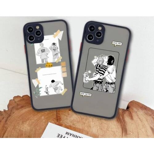 Japan Anime Banana Fish Phone Case For iphone 12 11 Pro Max Mini XS 8 7 Plus X SE 2020 XR Matte Transparent Cover