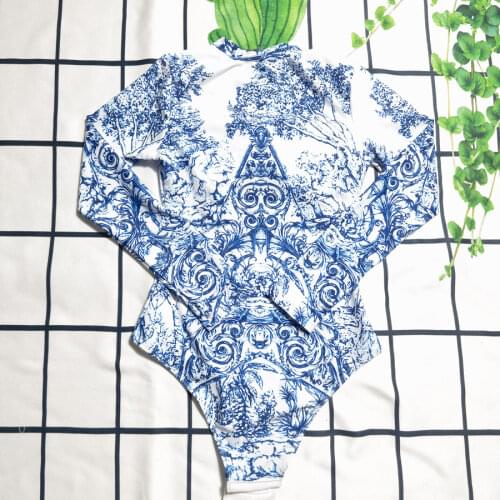 Bikinis 2021 mujer Women New Sexy Beachwear One-Piece Floral Print Ruffle Swimsuit Bathing Suit Monkini maillot de bain homme