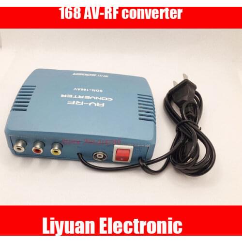 168 AV-RF converter / 6-12CH AV switch RF modulator / set-top box modulato AV to TV old TV