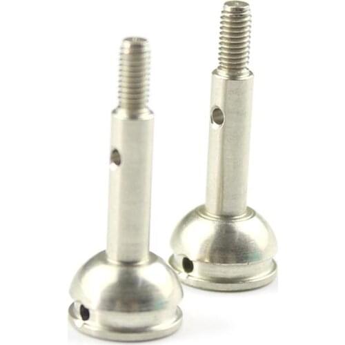 2PCS RC Car Wheel Axle Original Front Axle Steering Cup Accessories For WLtoys 1/14 144001-1284 Remote Control Vehicles Genuine