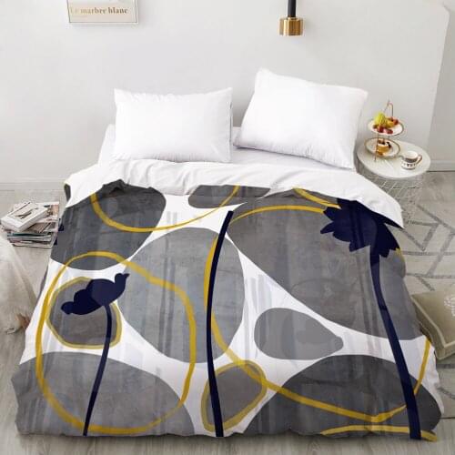 3D Duvet cover Quilt/Blanket/Comfortable Case Luxury Bedding 135 140x200 150x220 220x240 200x220 for Home Bohemian grey