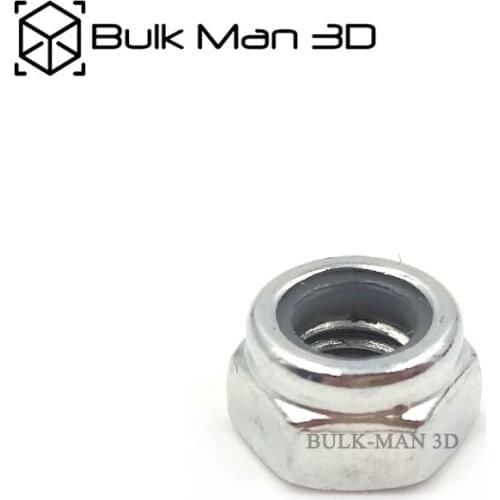50pcs M5 Nylon Lock Nut,Locking Nut,Self Lock Nut,Stainless Steel Self Locking Hex Nuts for CNC 3D Printer