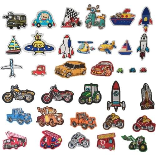 Aviation rocket patch badge embroidery childrens clothing craft supplies material sewing DIY tops accessories 1PCS for sale