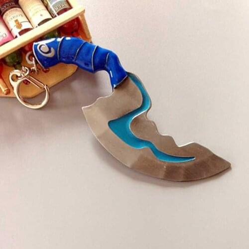 ZXMJ Dota 2 Mini Blink Dagger Jump Cut Keychain Keyring Anime Game Chaveiro Flashing Keyrings Jewelry for Player Game Gift Hot