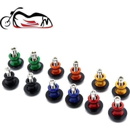 Swingarm Spools Slider For SUZUKI GSR400 GSR600 GSR750 GSF 1200/1250 Bandit GSX650F GSX1250FA SV650 Motorcycle Stand Screw M8