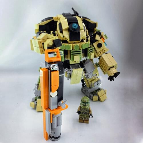 MOC Building Block Maker Game Enthusiasts Warrior Battle Mecha Assembly Model Childrens Toy DIY Building Bricks Birthday Gift