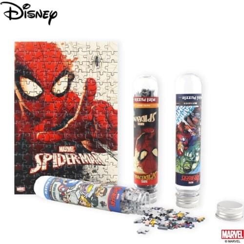 Disney 150 Piece Mini Puzzle Avengers Trendy Fashion Tube Puzzle Mini Flat Puzzle