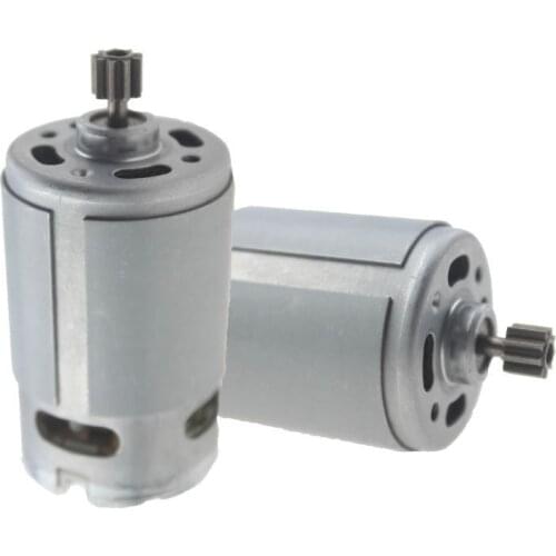 1PC RS550 Motor 12Teeth 9Teeth 7.2 9.6 10.8 12V 14.4V 16.8 18V 21 25VGear 3mmShaft For Cordless Charge Drill Screwdriver