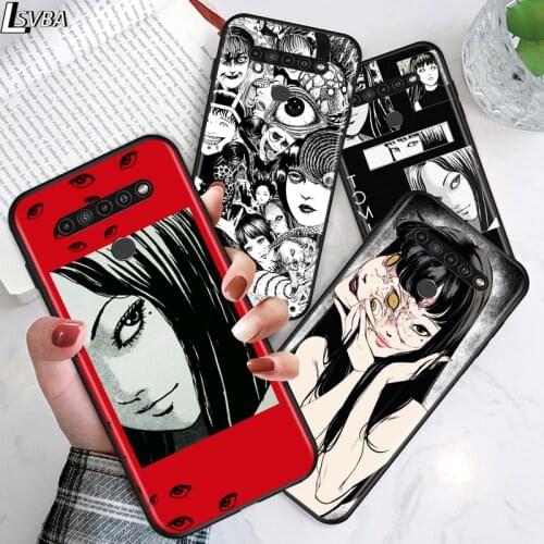 Junji Ito Tomie for LG G8 G8S G8X V30 V35 V40 V50 V60 ThinQ Q60 K40 K50 K51 K61 K71 K92 K62 Soft Black Phone Case
