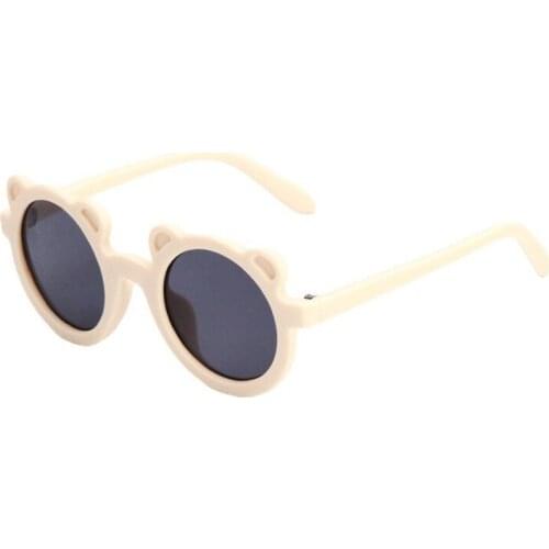 New Kids Sunglasses Cartoon Bear Shape Girls Boy Children Sun Glasses Round Street Beat Eyeglasses Cute Baby Shades Eyewears UV