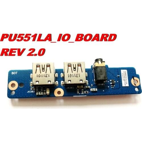 Original For ASUS PU551LA USB AUDIO BOARD PU551LA_IO_BOARD REV 2.0 tested good Free shipping