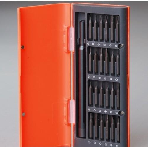 Screwdriver Magnetic Orange Shell 25 in 1 Precision Screwdriver Set Phosphate Plating Tool Set for Machine Keyboard