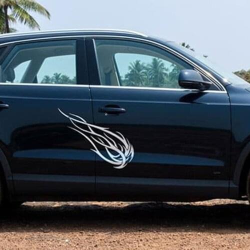 Flame Tattoo Car Door Art Decor DIY Sticking Vinyl Car Body Cool Decoration Stickers Wallpapers L1190