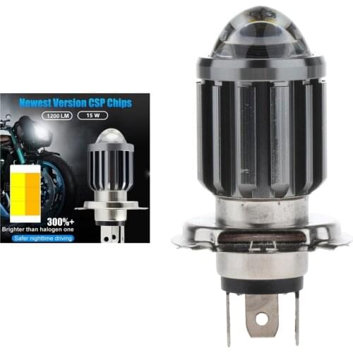 Motorcycle Headlight LED Bulbs Hi Lo beam Fog Lights Scooter Accessories H6