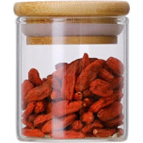 Transparent Glass Jars Seal Jars Grains Storage Bottles Spice Jar Kitchen Storage Cans Organization Coffee Contain Tank