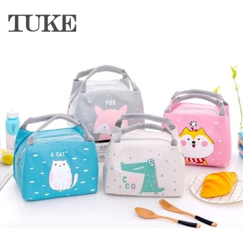 Lunch bag kid women insulation portable waterproof picnic coole bag breakfast school handle reusable food bag new 2020
