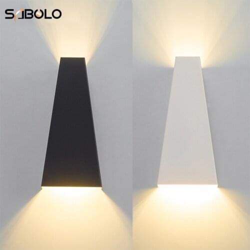 LED Wall Lamp Outdoor Waterproof Lighting Fashion Wall Sconce Bedroom Wall Light Aluminum Body Home Lighting White&Black Lamps