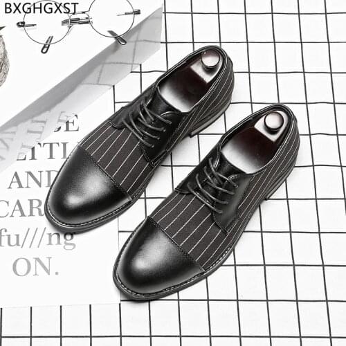 Elegant shoes for men business shoes men Oxford wedding shoes for men 2021 black man Luxury designer Brand formal office italian