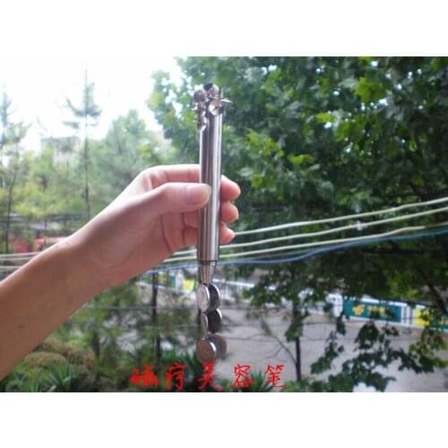 Facial Magnetic Massage Stick Pen Shape, Meridian Points Massage Lymphatic Acid Drainage Beauty Cupuncture Stick