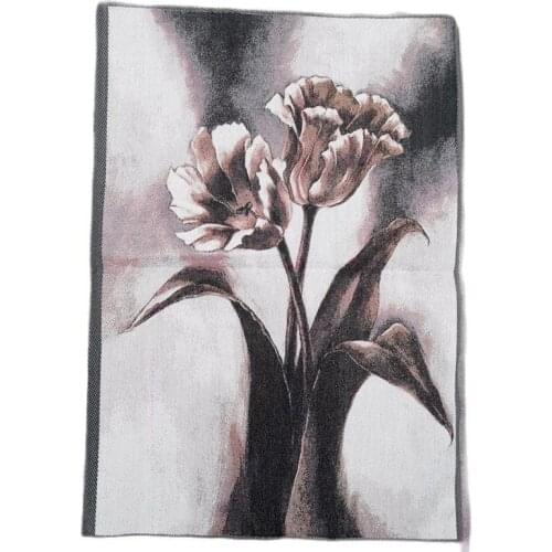 Thangka embroidery brocade painting flower drawing living room decoration painting