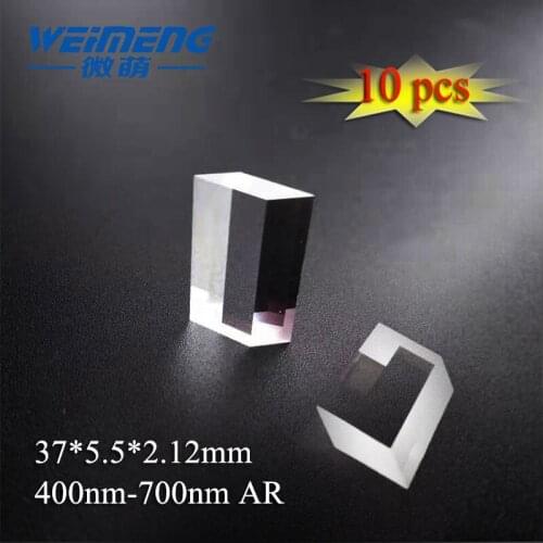 Weimeng Rhombic Prism 37*5.5*2.12mm 400nm-700nm AR coating H-K9L for laser machine & Laboratory & Optics & Medicine