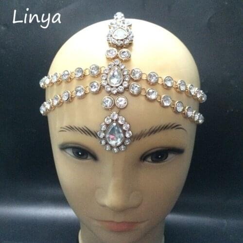 HC-102 Diamante head band hair jewelry wedding bridal head Jewelry birthday boho